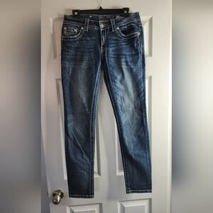 Miss Me Dark Blue Skinny Jeans